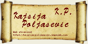 Kajsija Poljašević vizit kartica